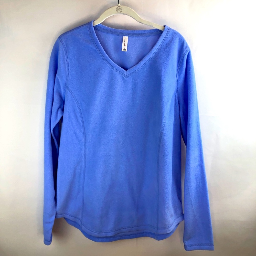 Exertec Women’s Blue Fleece Shirt Sz L